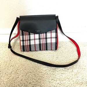 Fiorelli Black and Red Plaid Crossbody Bag